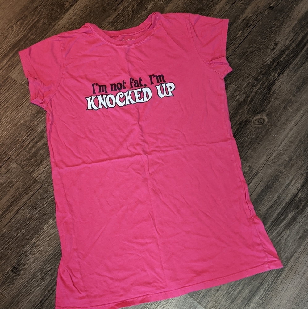 Novelty maternity t-shirt.